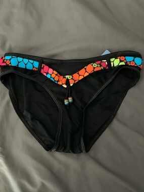 POINT ZERO Colorful bathing suit bottom with Neon Accents